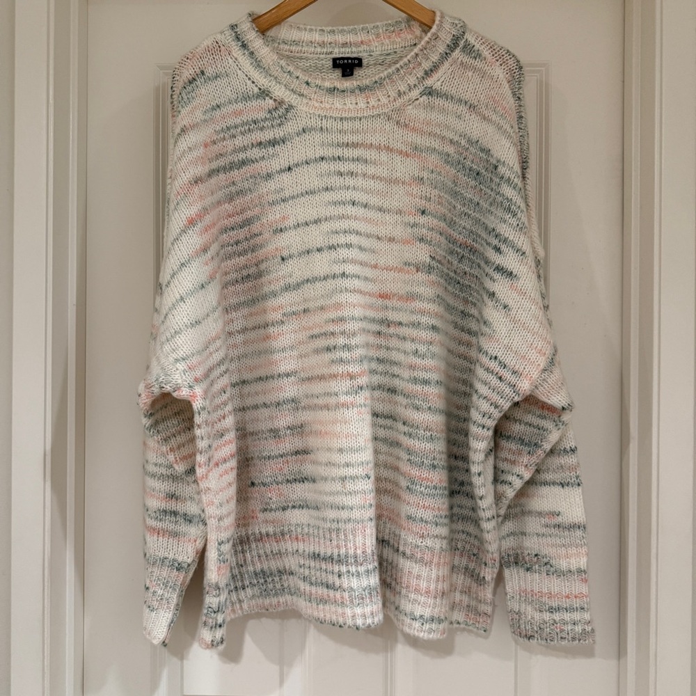 Torrid Drop Shoulder Pull Over Sweater Size 3X